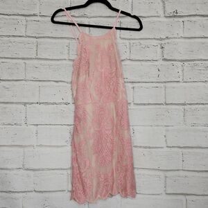 Xenia Women's Light Pink Ballet Floral Sleeveless Mini Dress Size 6